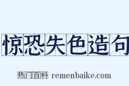 惊恐失色造句是什么意思的图片